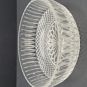 1970s Fostoria Virginia Clear Lead Crystal Bowl